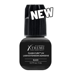 Black Flash Cure™ UV BLACK - TPO FREE Xtreme Lashes  Adhesive (5 ml)
